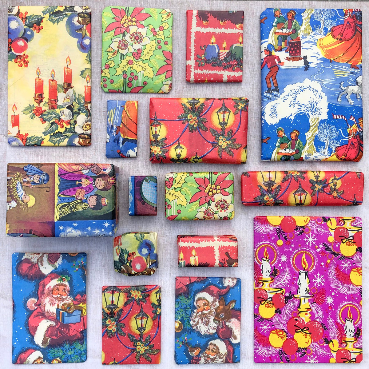 Vintage Christmas Cards & Wrap Designs