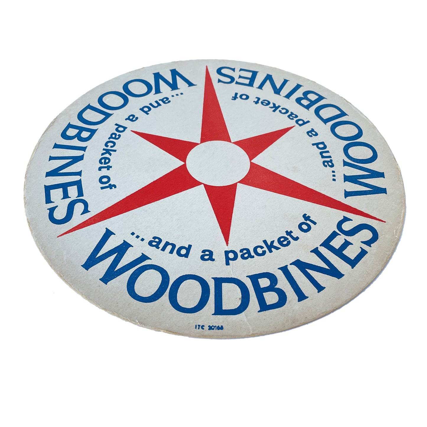 Vintage ‘Woodbines’ Card Advertising Mat - Sukie
