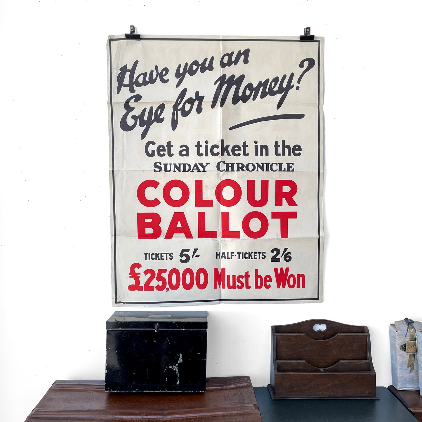 1940s ‘Have You an Eye for Money?’ Poster - Sukie
