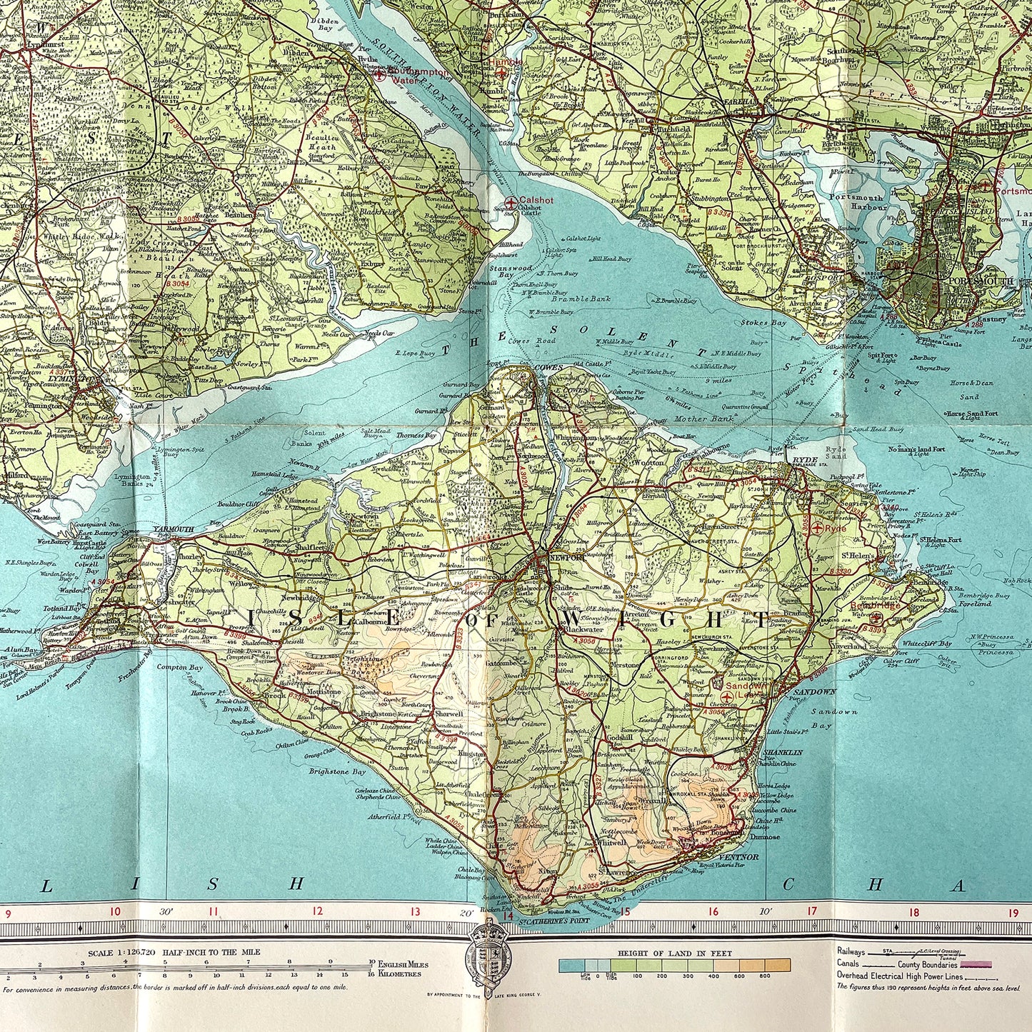 1955 Batholomew’s Map of the New Forest