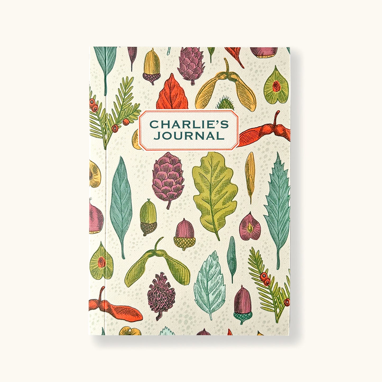 Personalised Leaves & Seeds Journal With Assorted Papers - Sukie