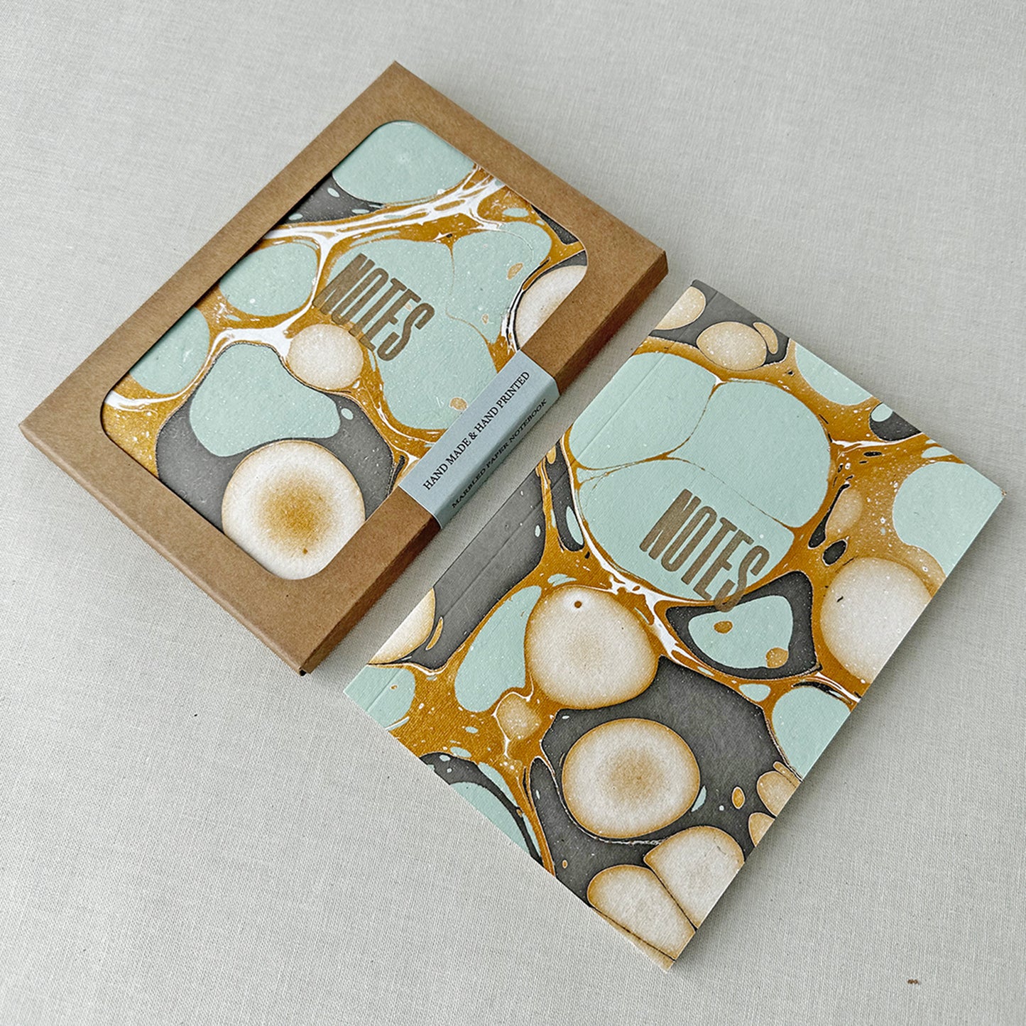 Aqua Marbled Notebook