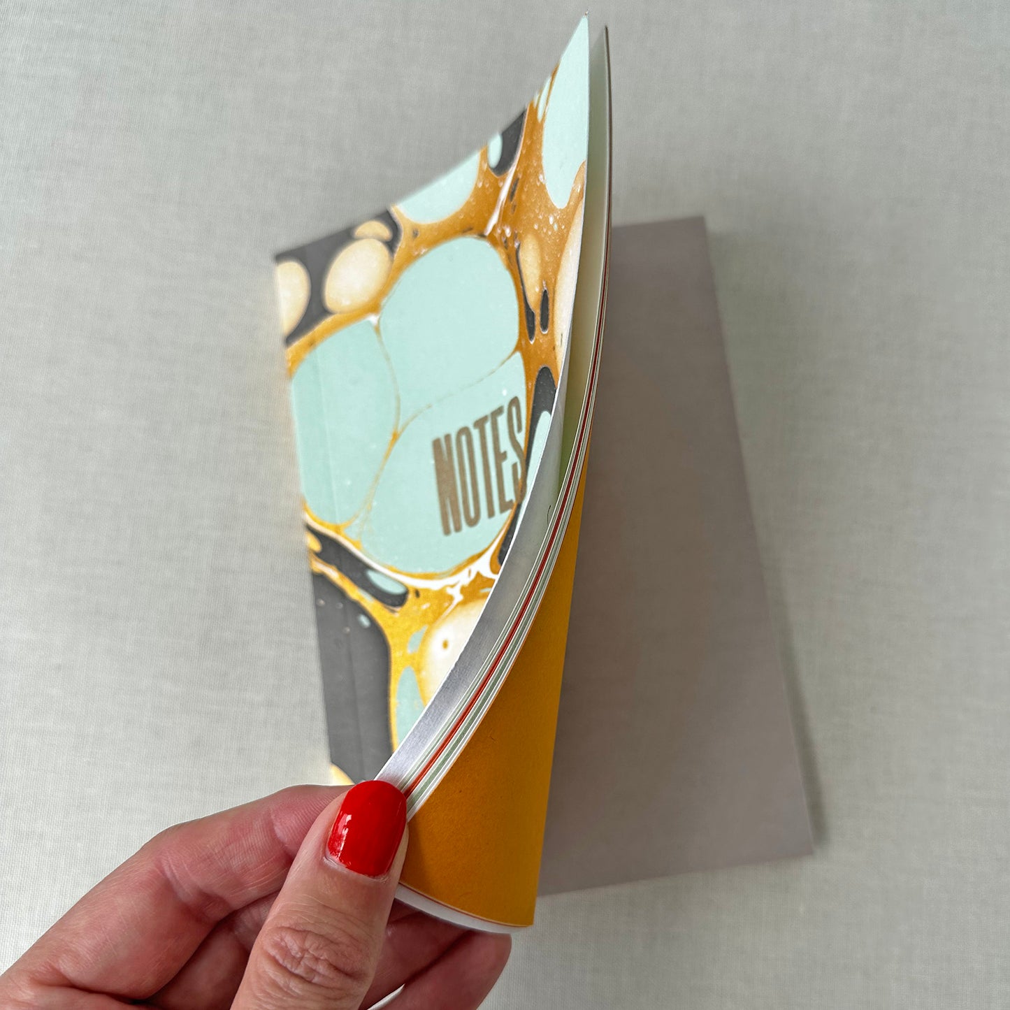 Aqua Marbled Notebook