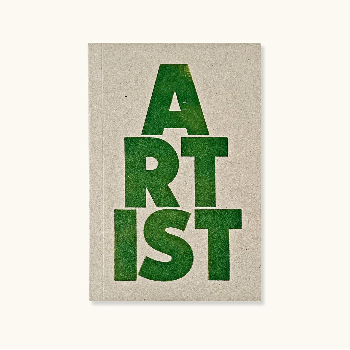 Artist Typography Notebook With Lined Pages
