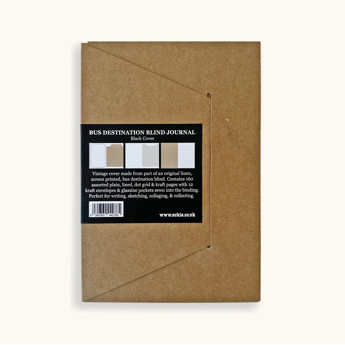 Bus Destination Blind Journal With Black Cover