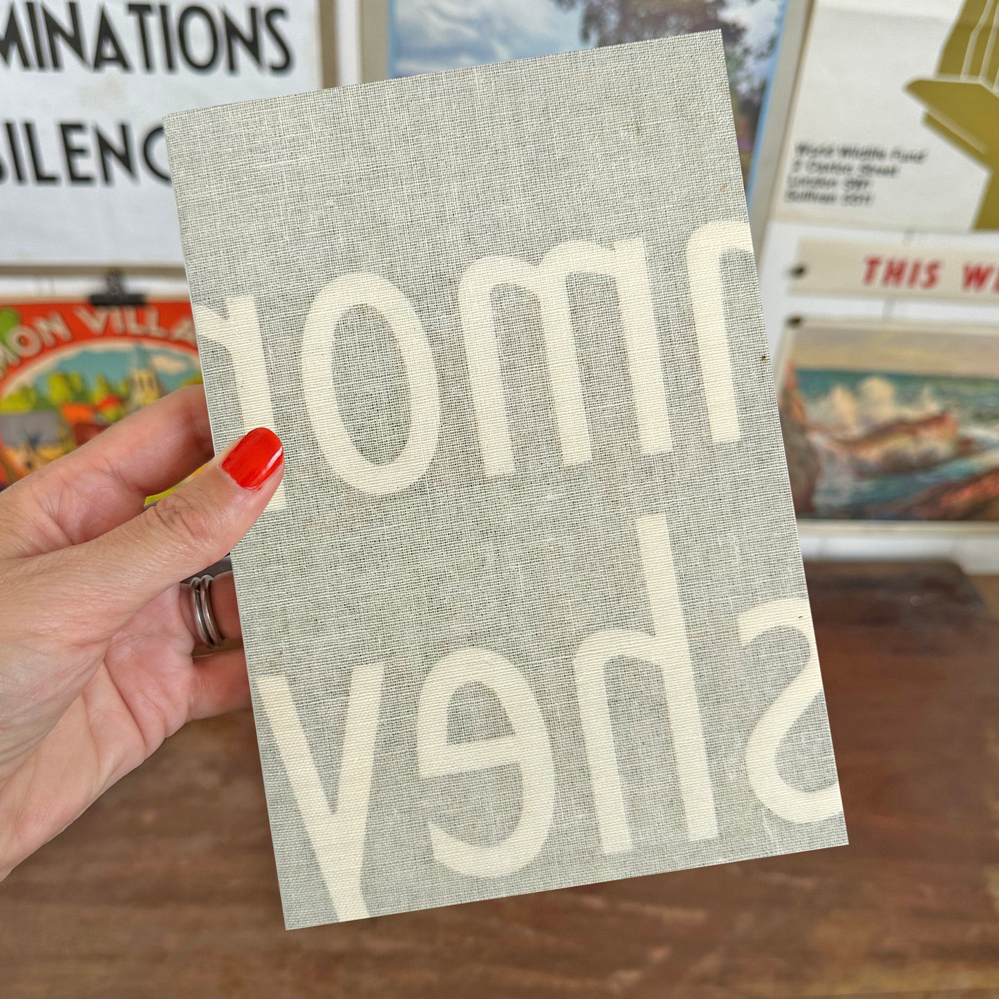 Bus Destination Blind Journal With Linen Cover