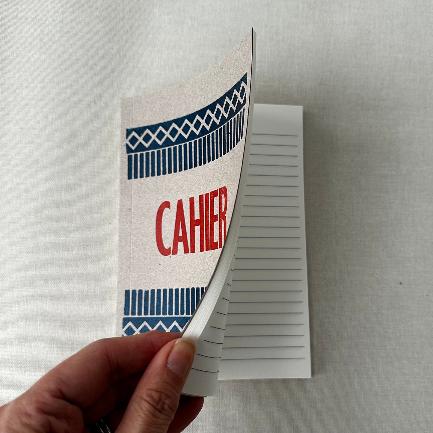 Cahier Typography Notebook With Lined Pages