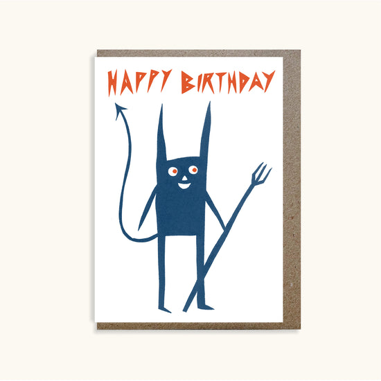 Cheeky Devil Greetings Card
