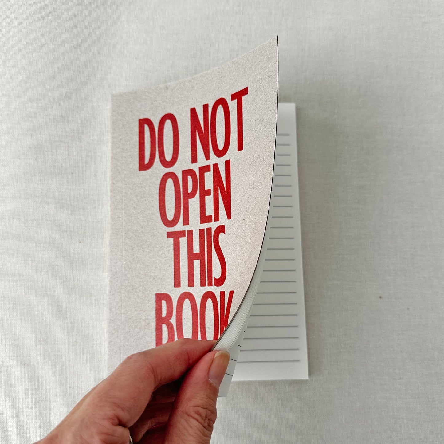 Do Not Open This Notebook Typography Notebook With Lined Pages