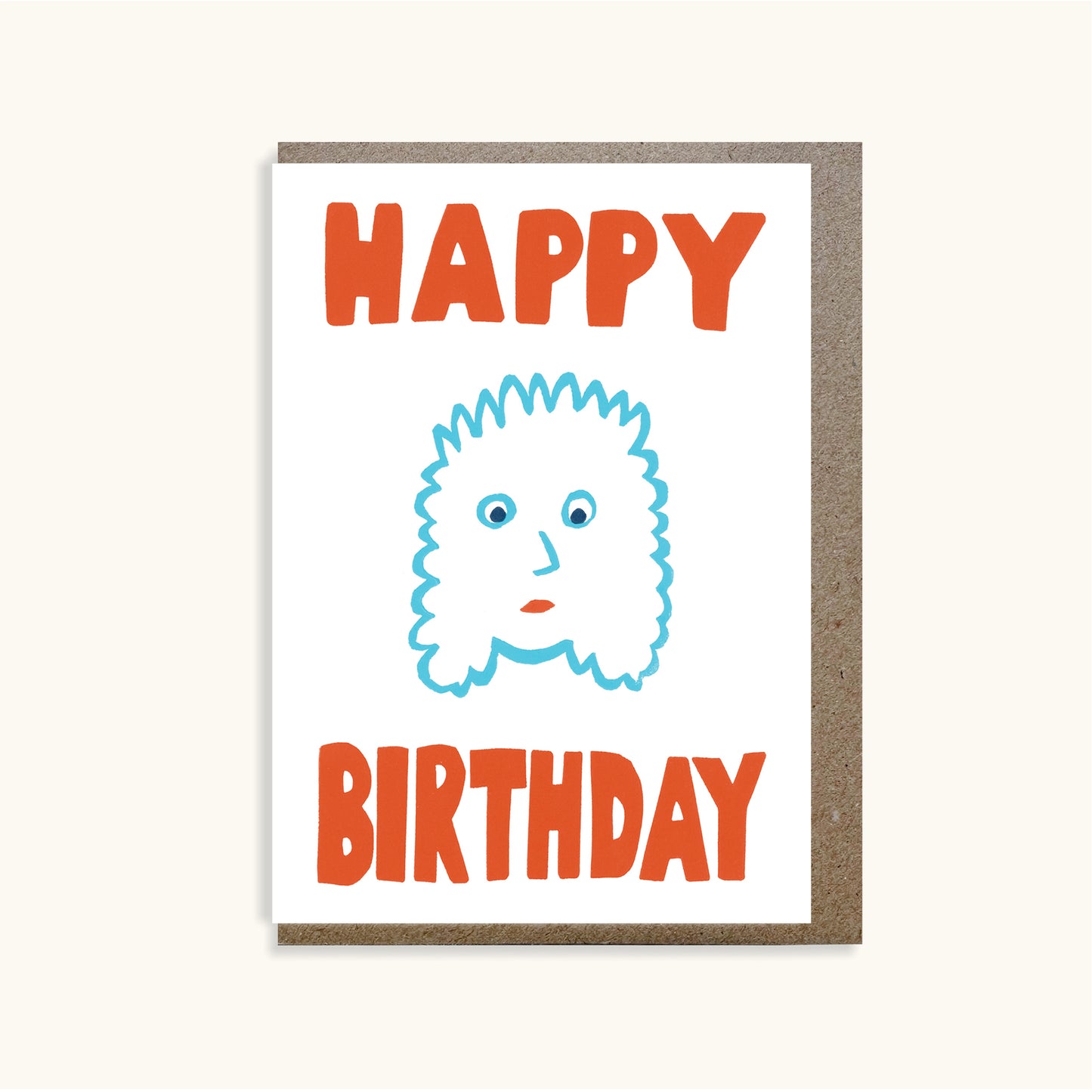 Fluffy Guy Birthday Card