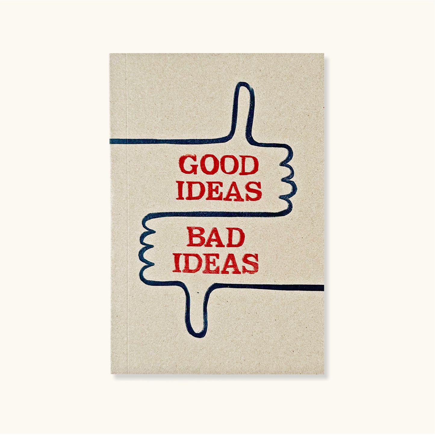 Good Ideas / Bad Ideas Typography Notebook With Lined Pages