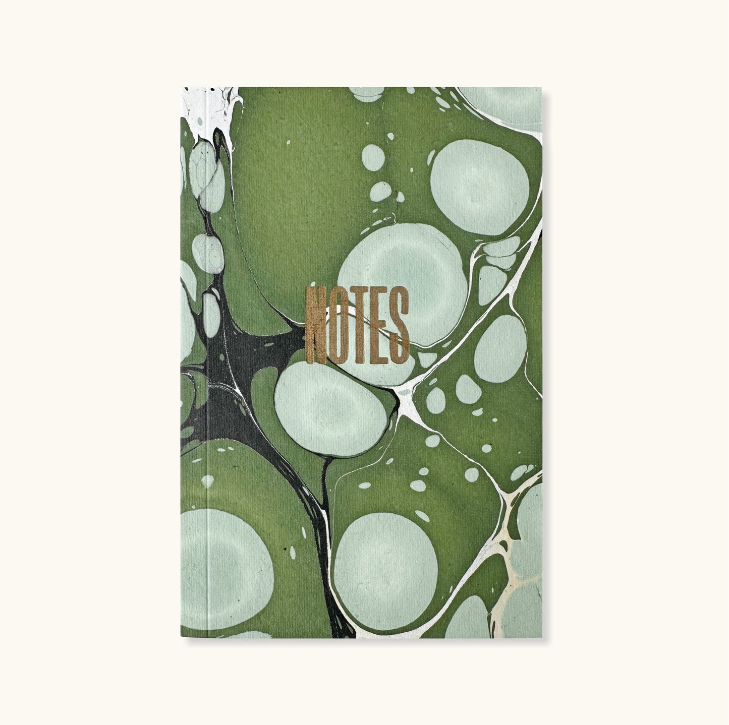 Green Marbled Notebook