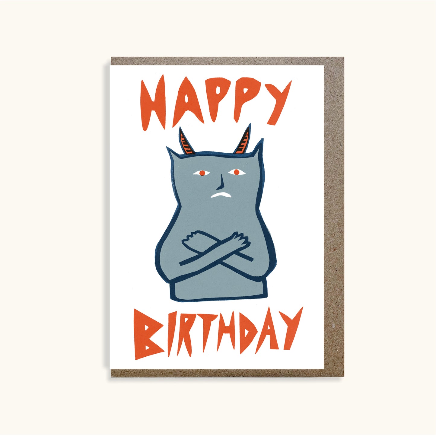 Grumpy Devil Birthday Card