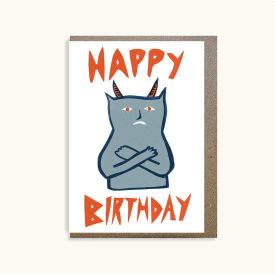 Grumpy Devil Birthday Card