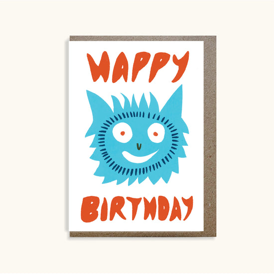 Monster Happy Birthday Card