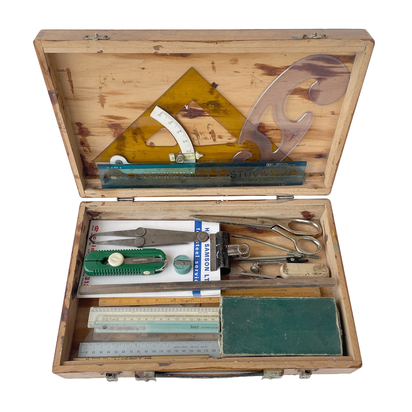 Case of Vintage Drawing & Draughtsman’s Equipment