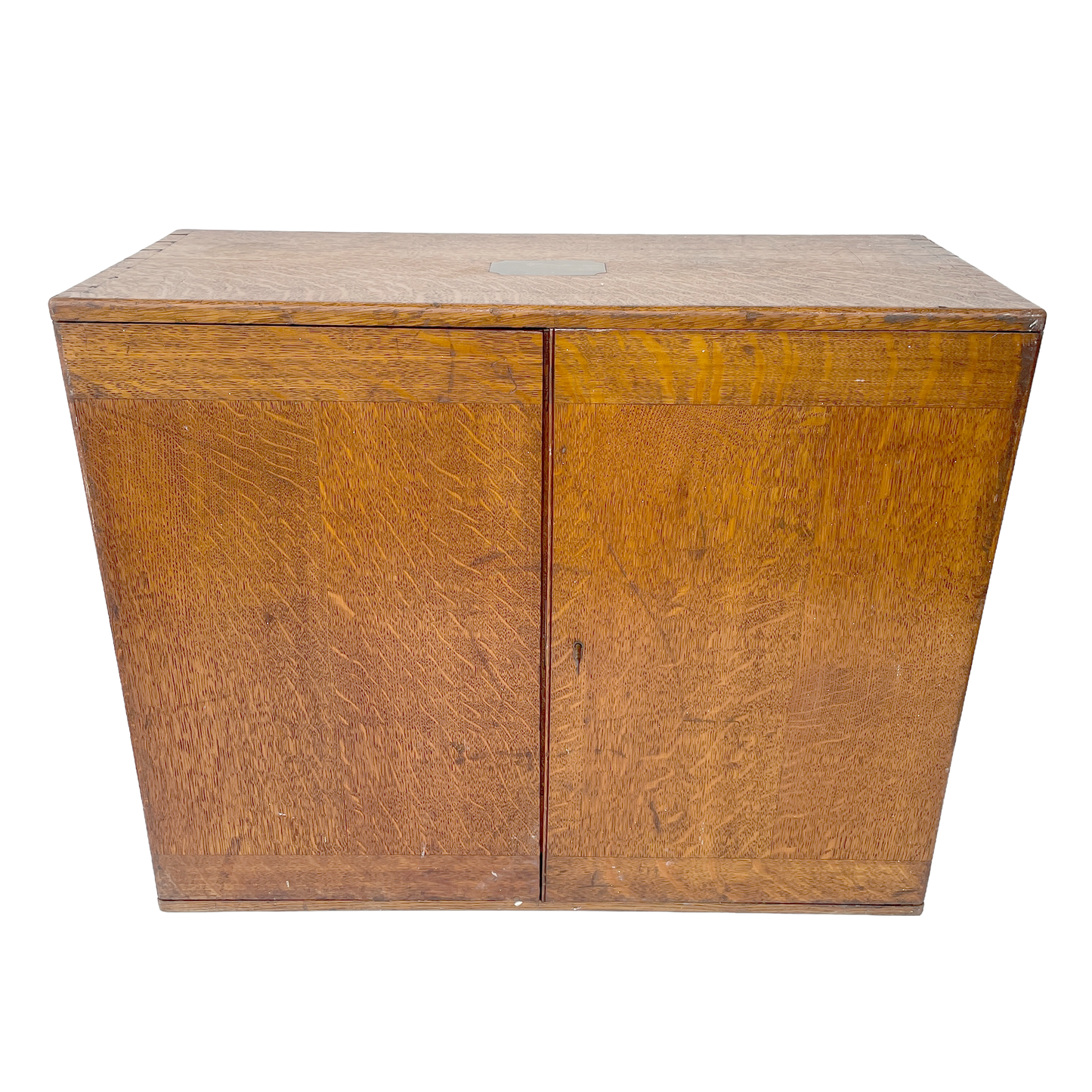 Early 20th Century Solid Oak Storage Cupboard
