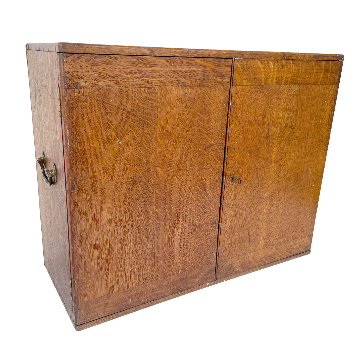 Early 20th Century Solid Oak Storage Cupboard