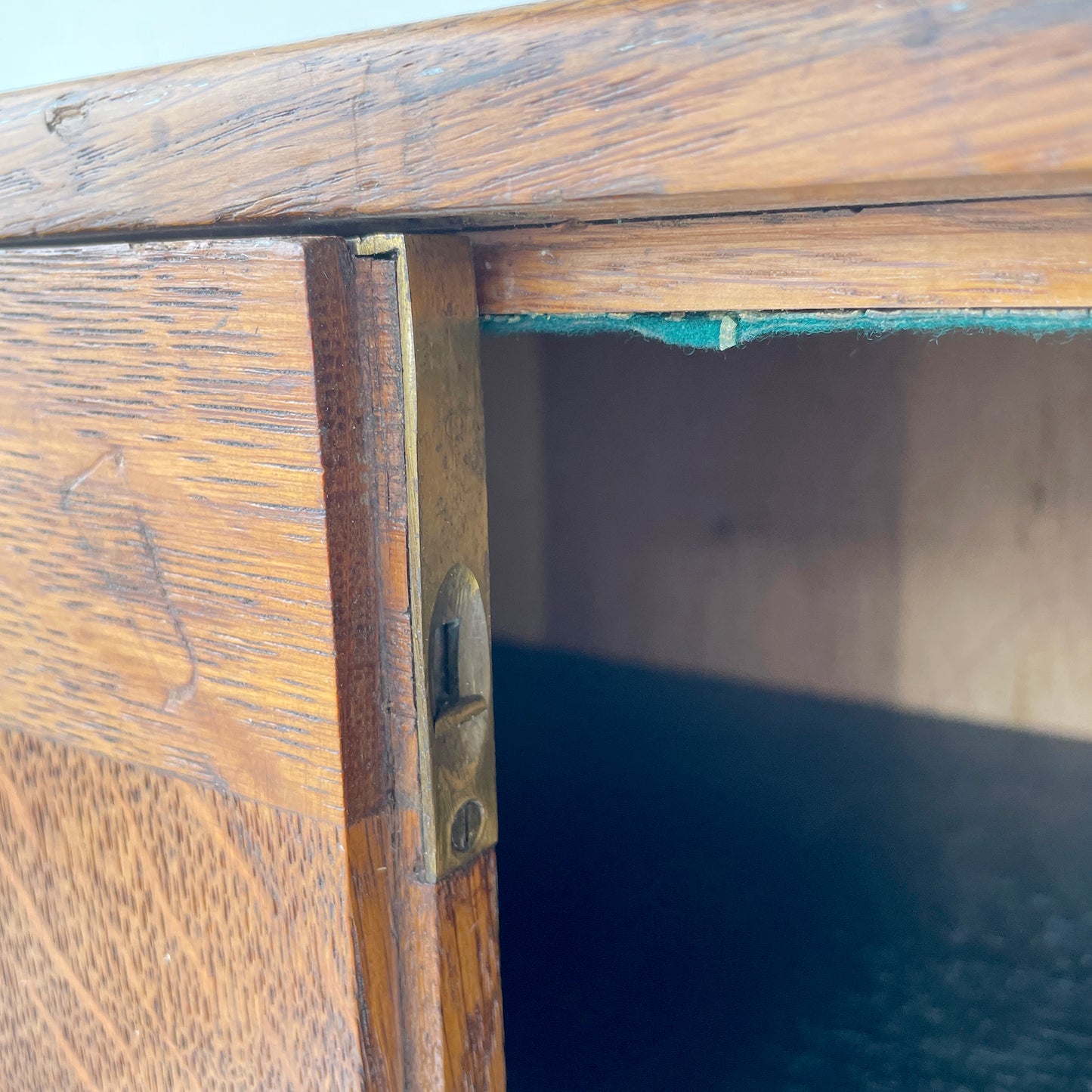 Early 20th Century Solid Oak Storage Cupboard