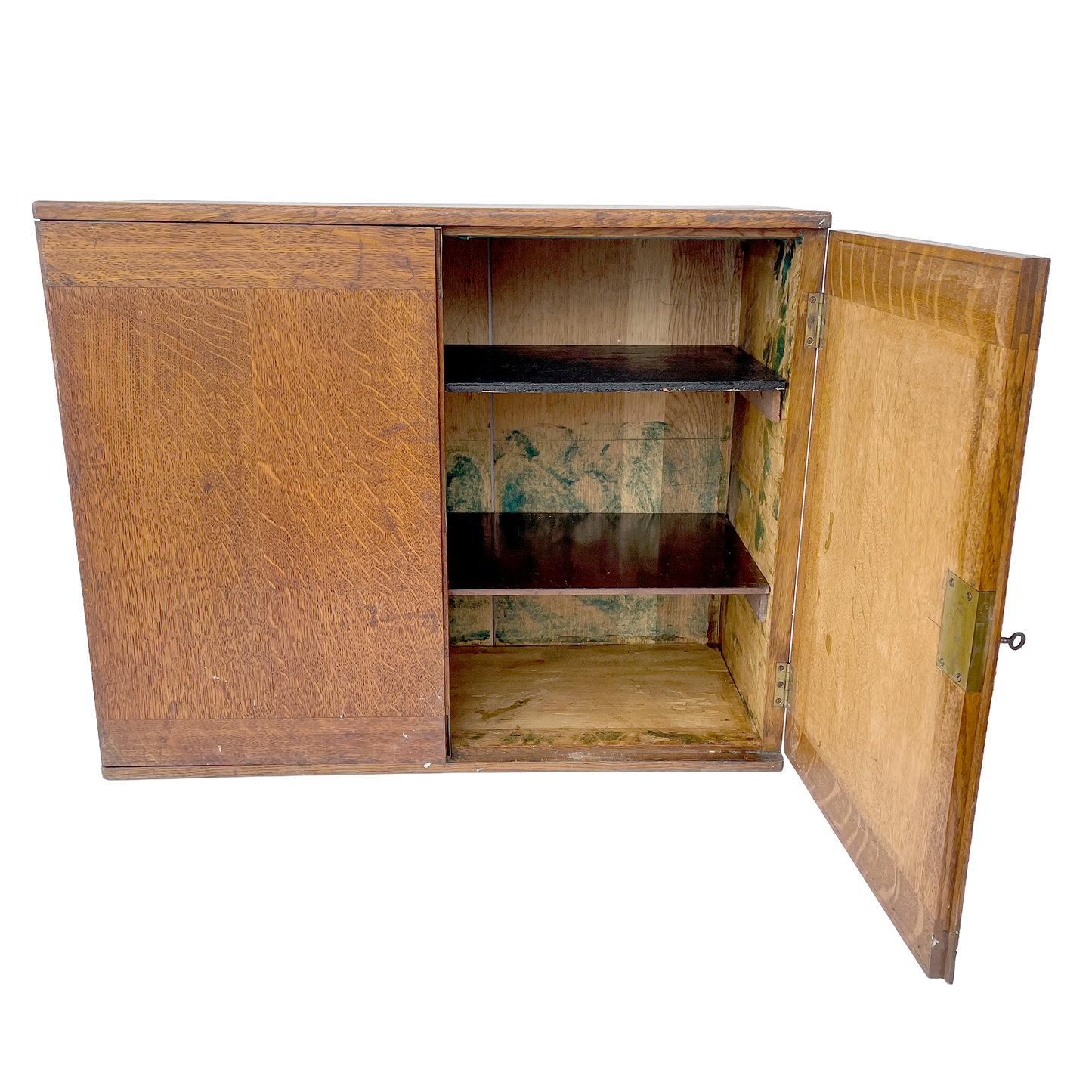 Early 20th Century Solid Oak Storage Cupboard