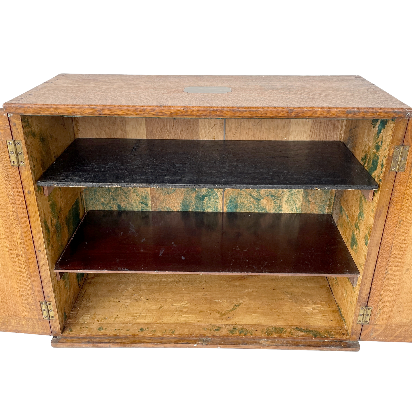 Early 20th Century Solid Oak Storage Cupboard