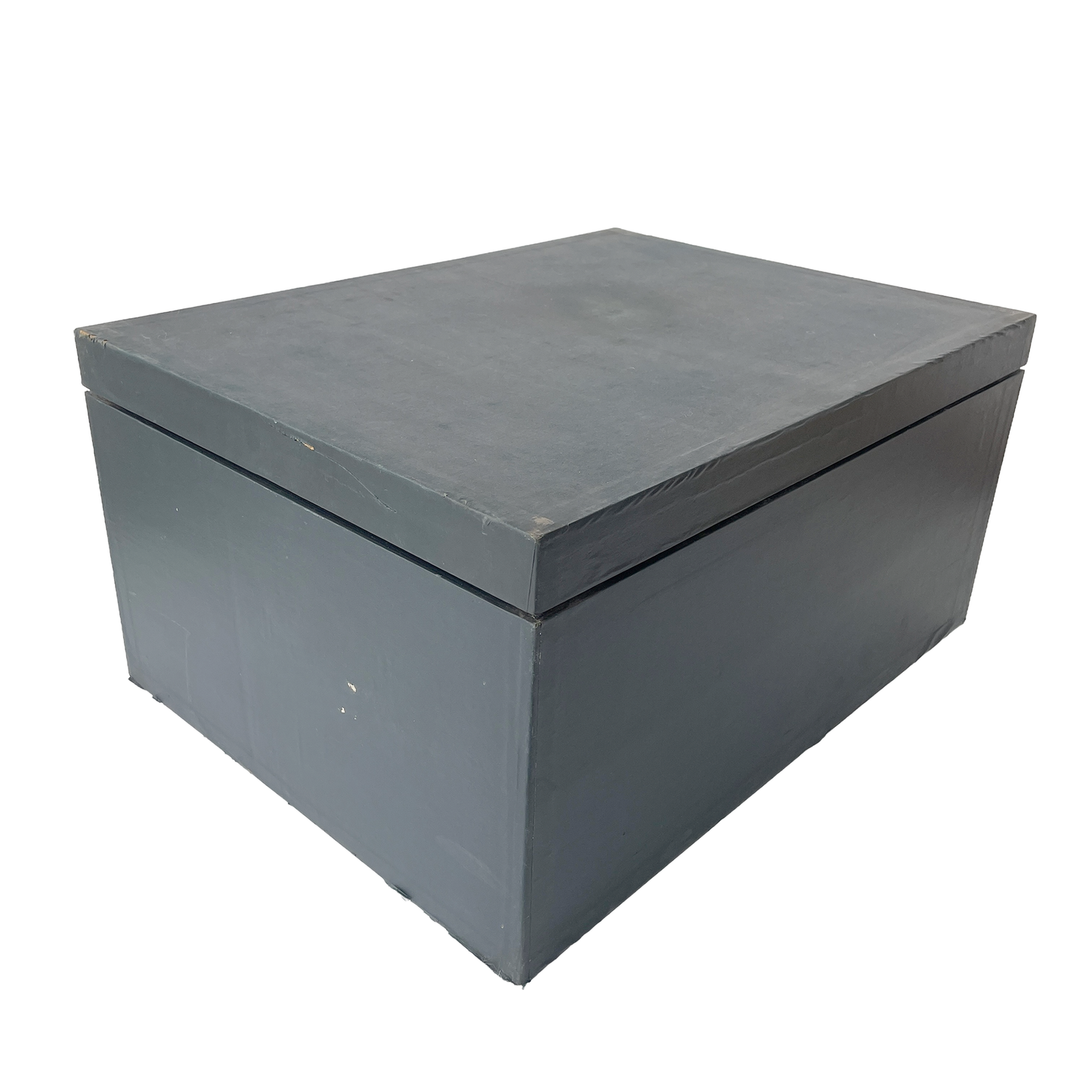 Large Early 20th Century Linen Covered Storage Box - 1