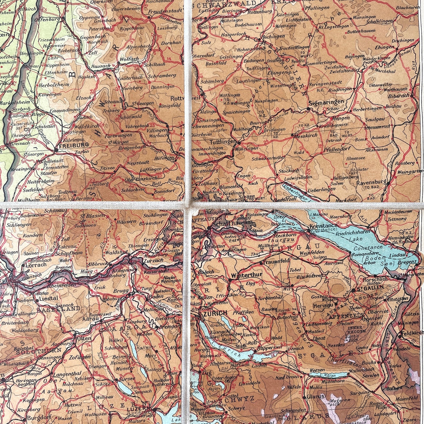 Early 20th Century Map of Northern Half of France