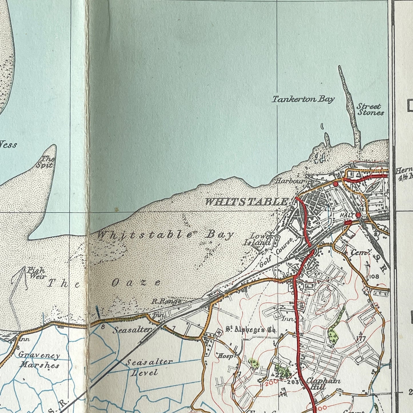 1929 Ordnance Survey Map of Chatham and Maidstone