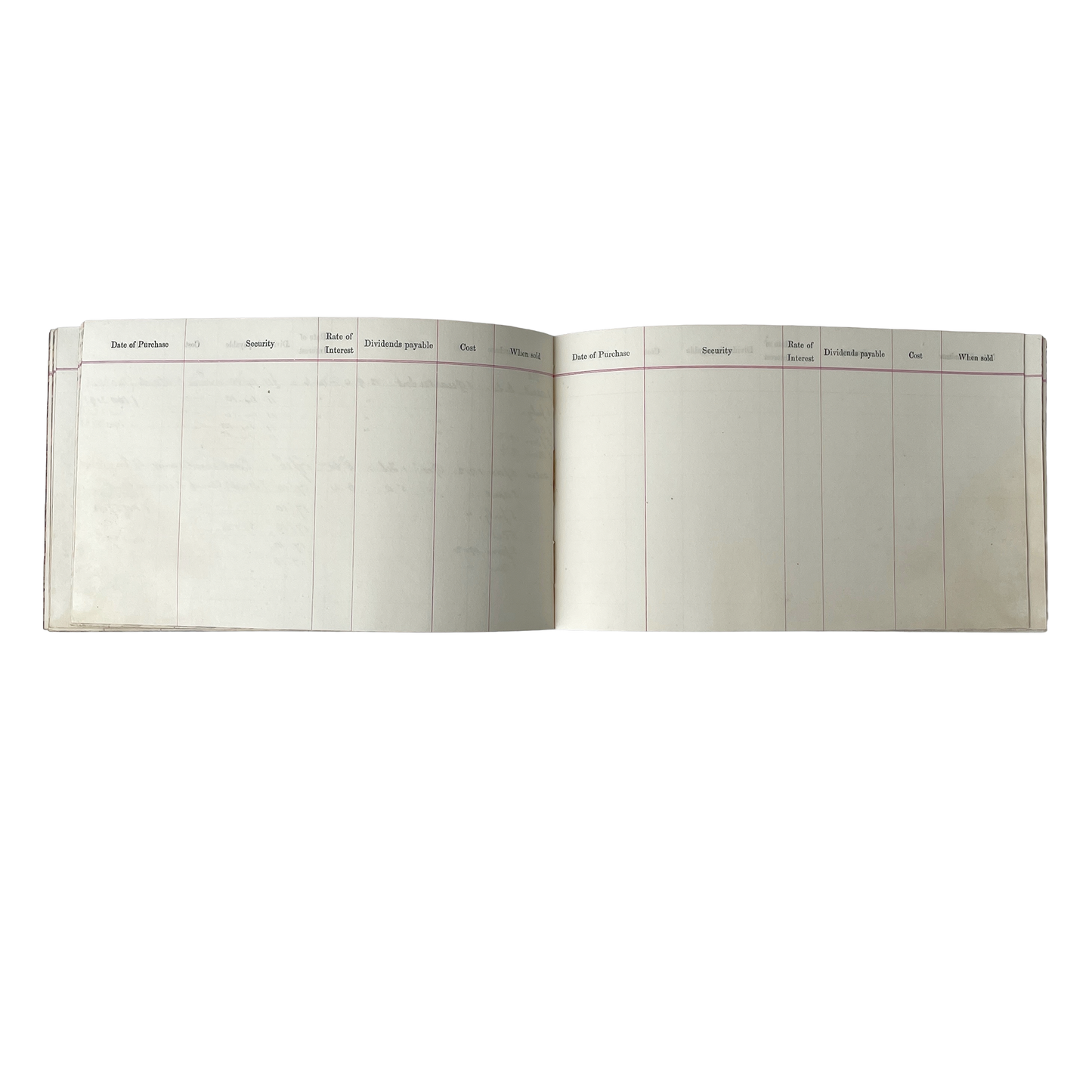 1849 Stocks & Shares Record Book