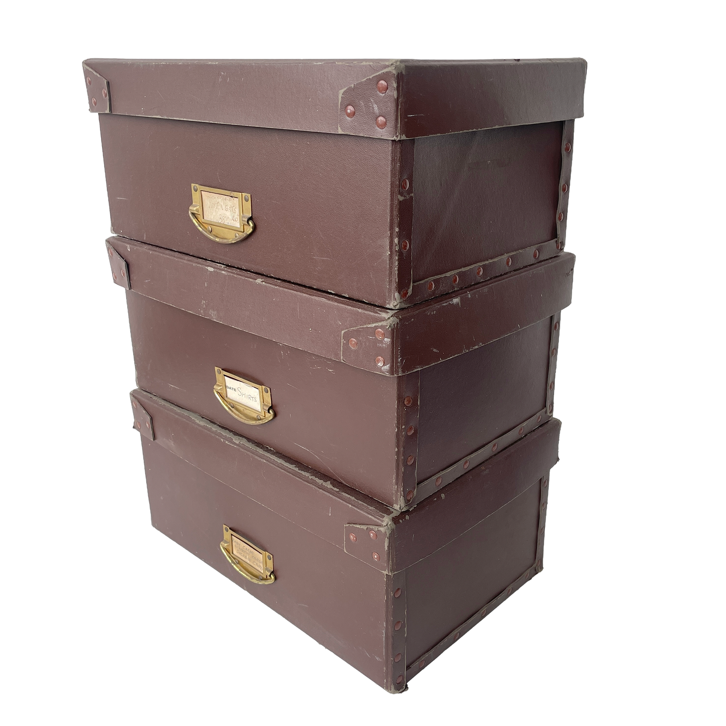 Set of Three 1950s Haberdashery Shop Boxes