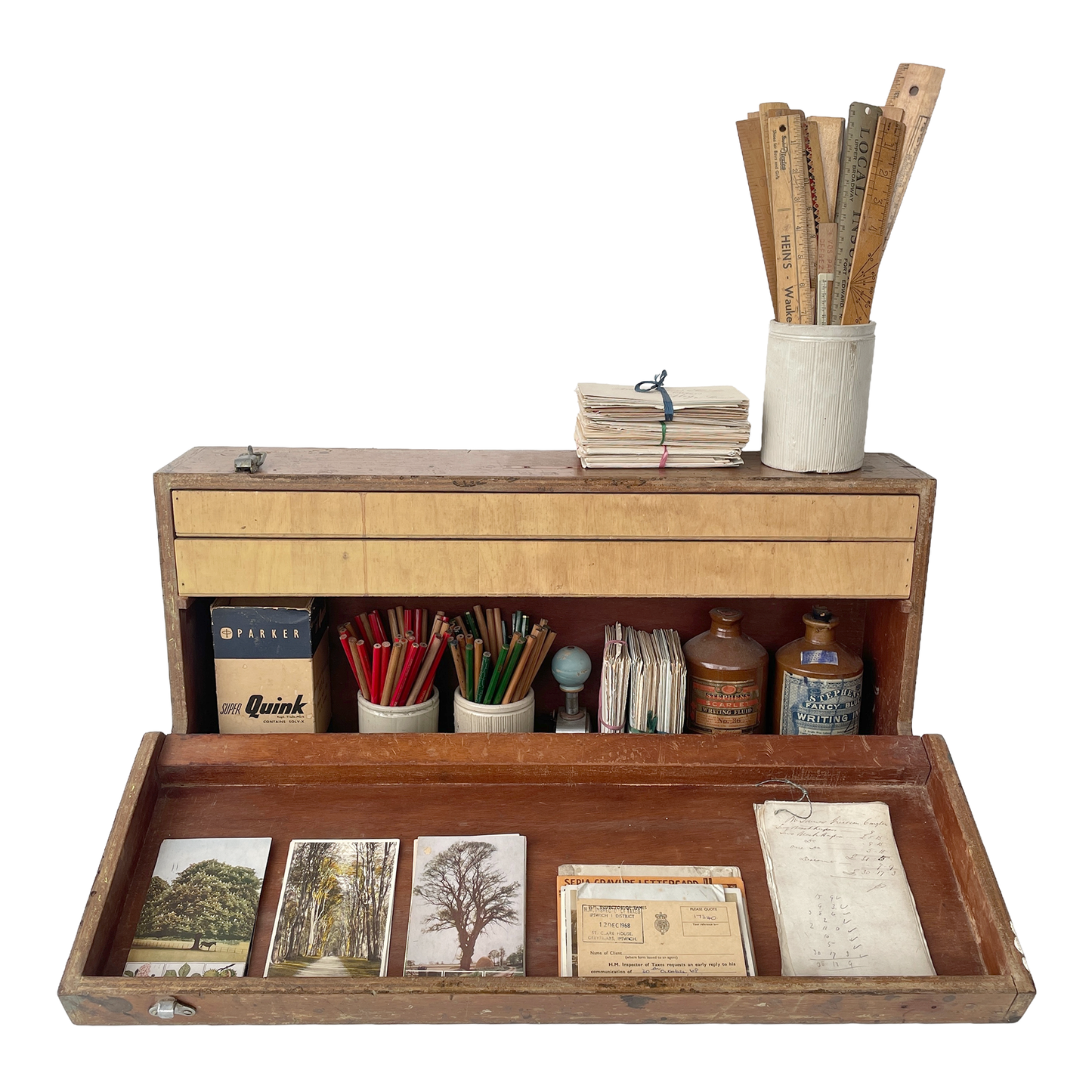 Vintage Carpenter’s Toolbox/Desktop Storage