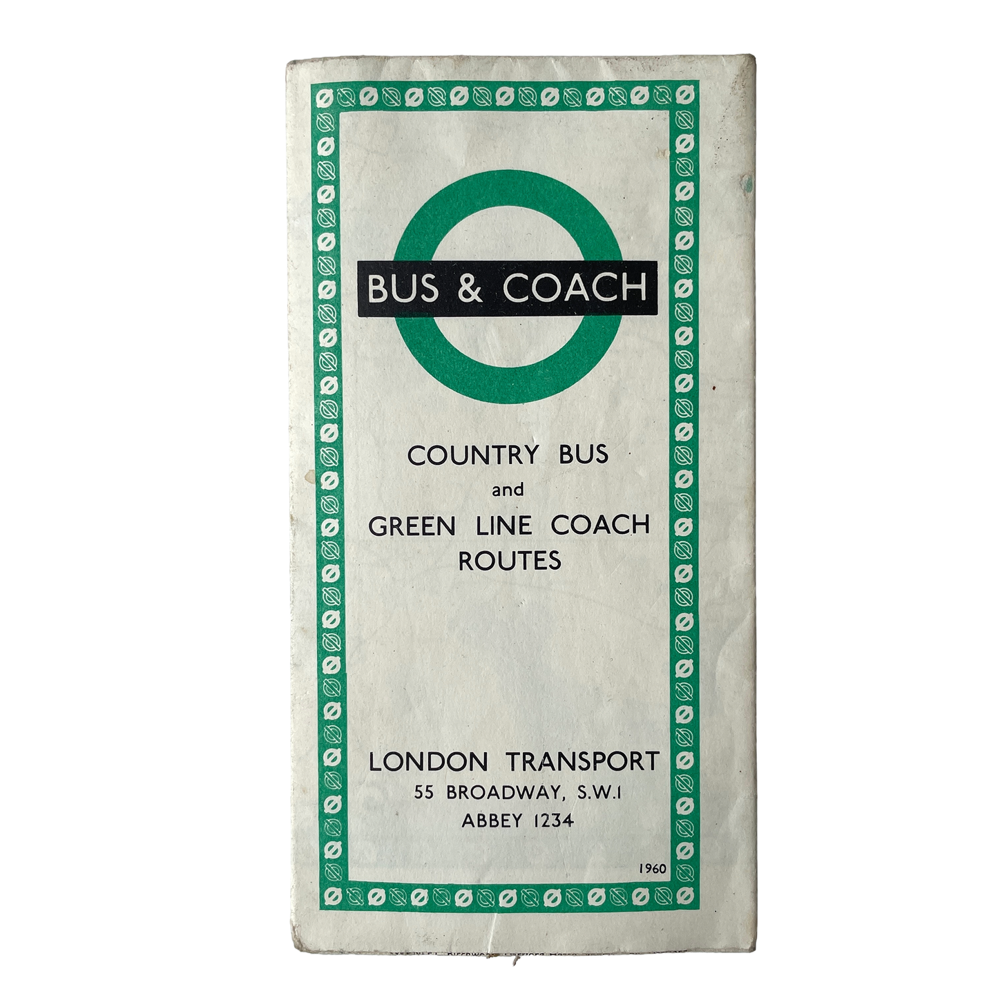 1960 Bus & Coach Map of Around London