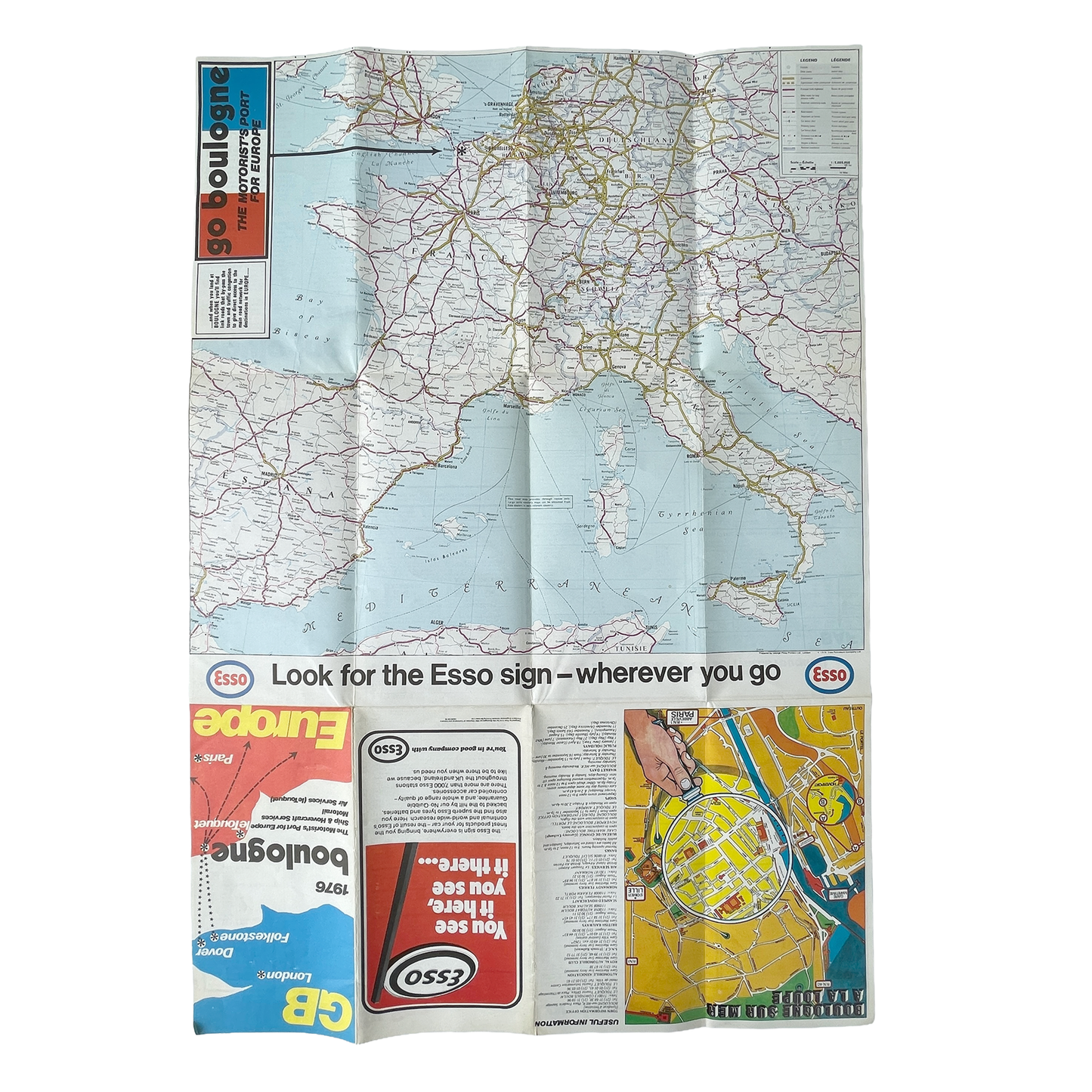 1974 Motorist Map of France