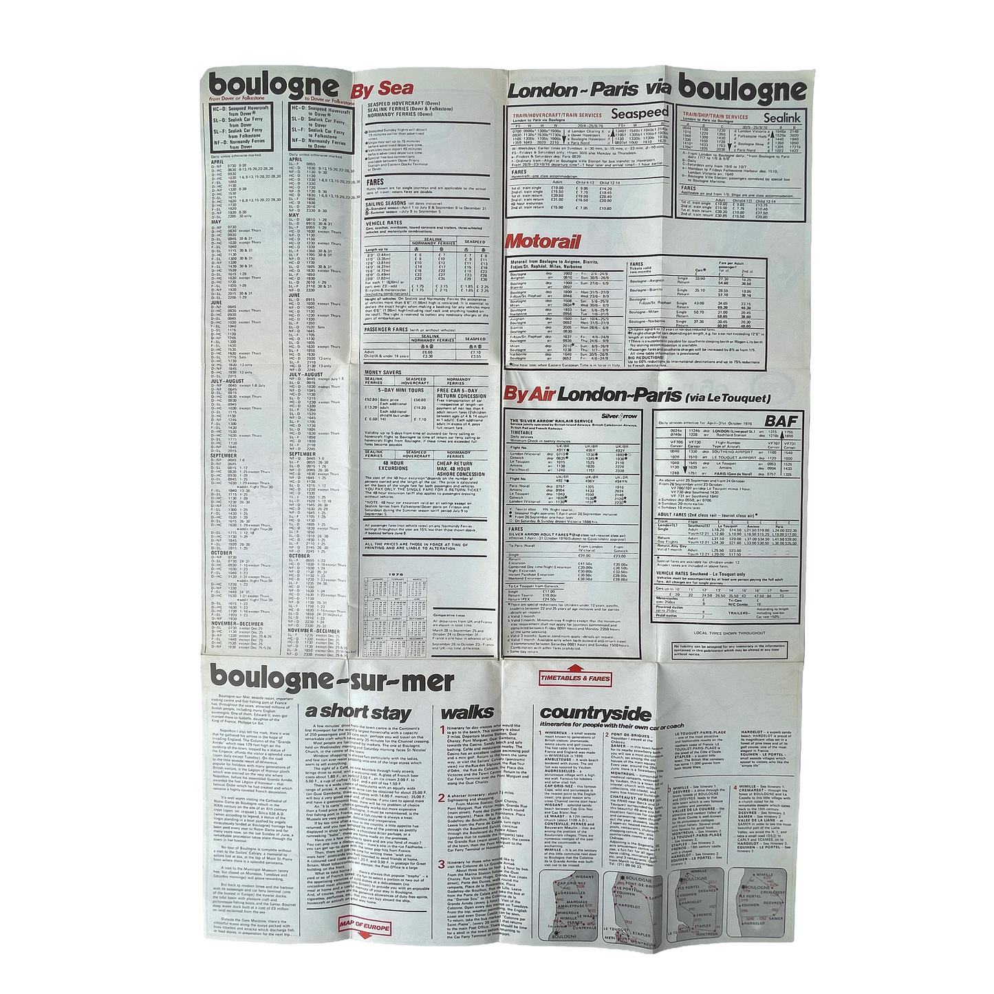 1974 Motorist Map of France