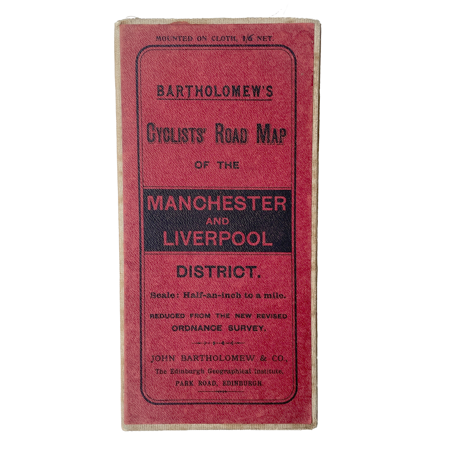 Early 20th Century Map of Manchester & Liverpool