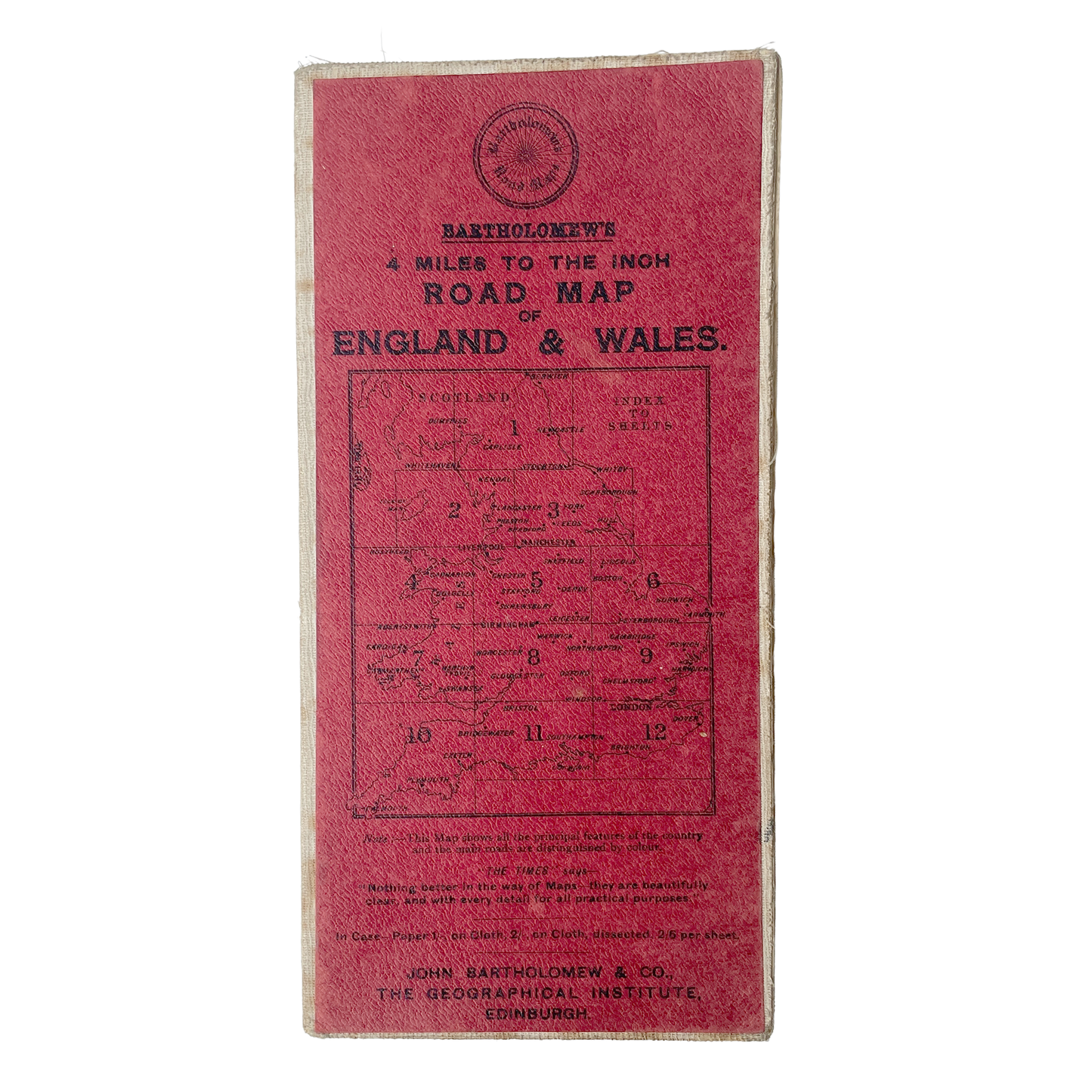 Early 20th Century Map of Manchester & Liverpool