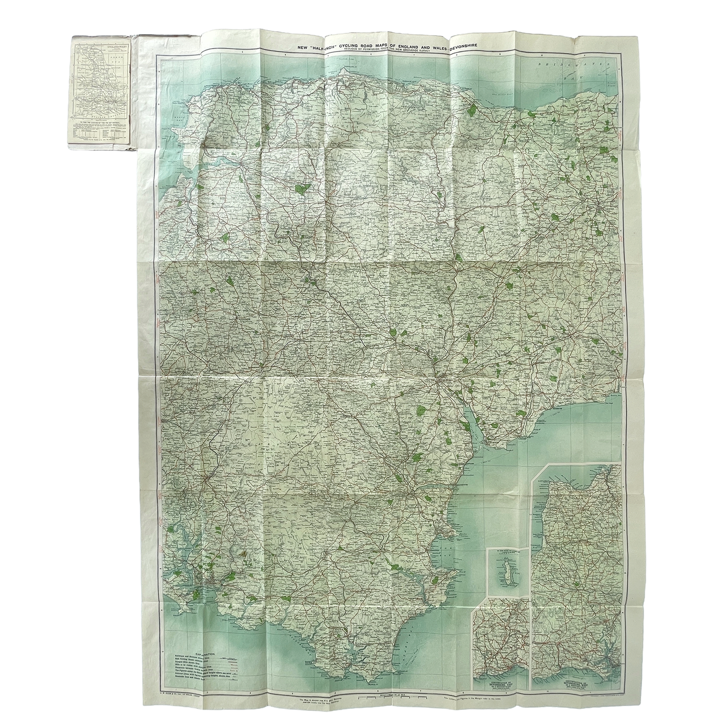 Early 20th Century Map of Devon