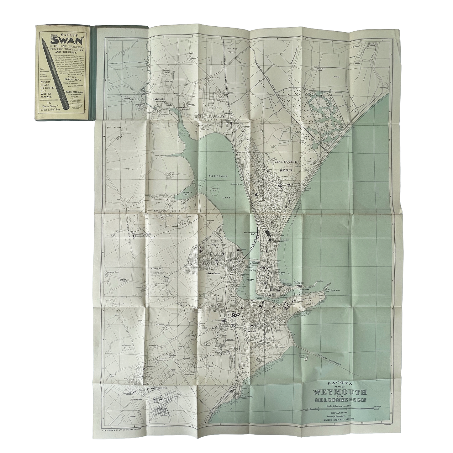 Early 20th Century Map of Weymouth