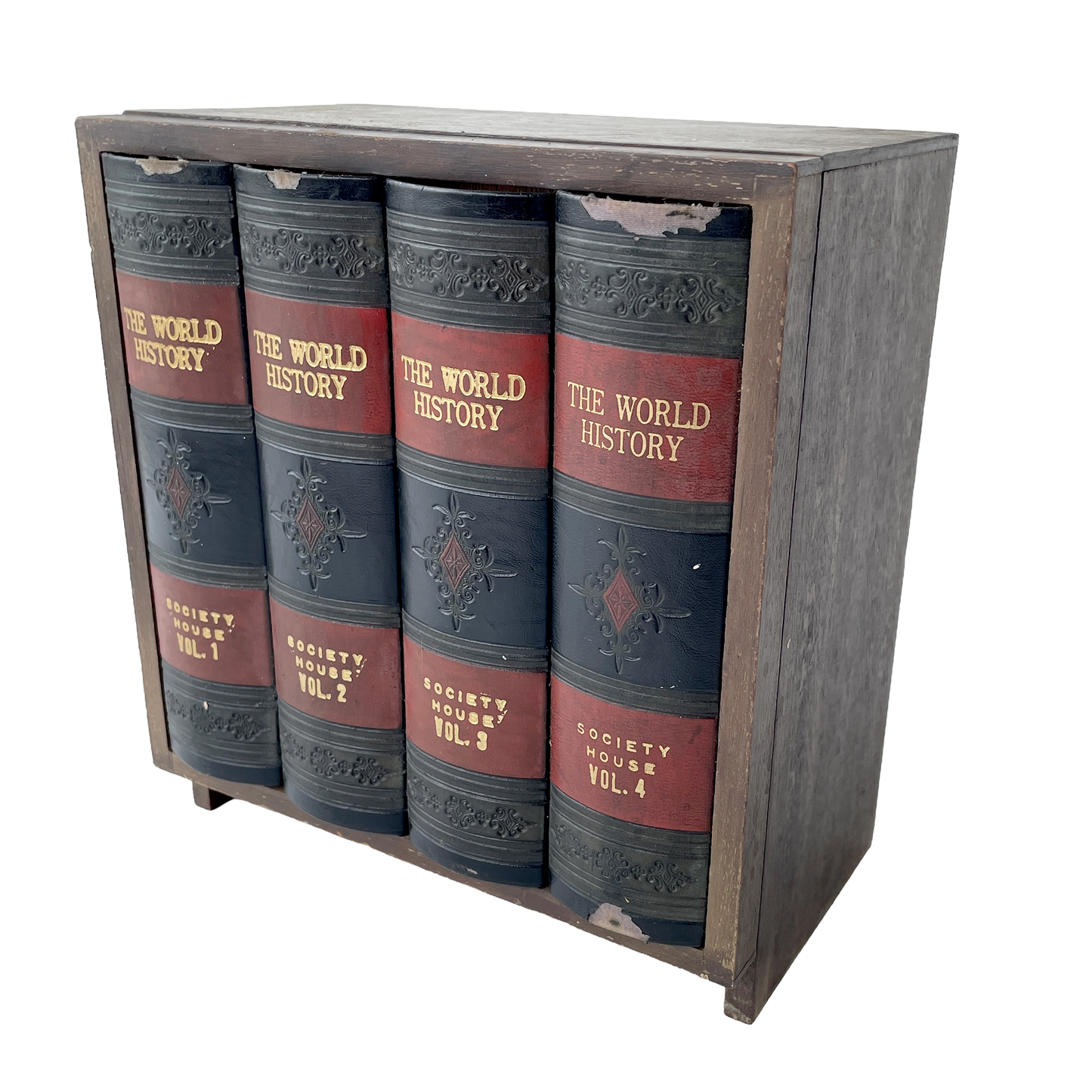 Vintage Secret Faux Book Bookshelf