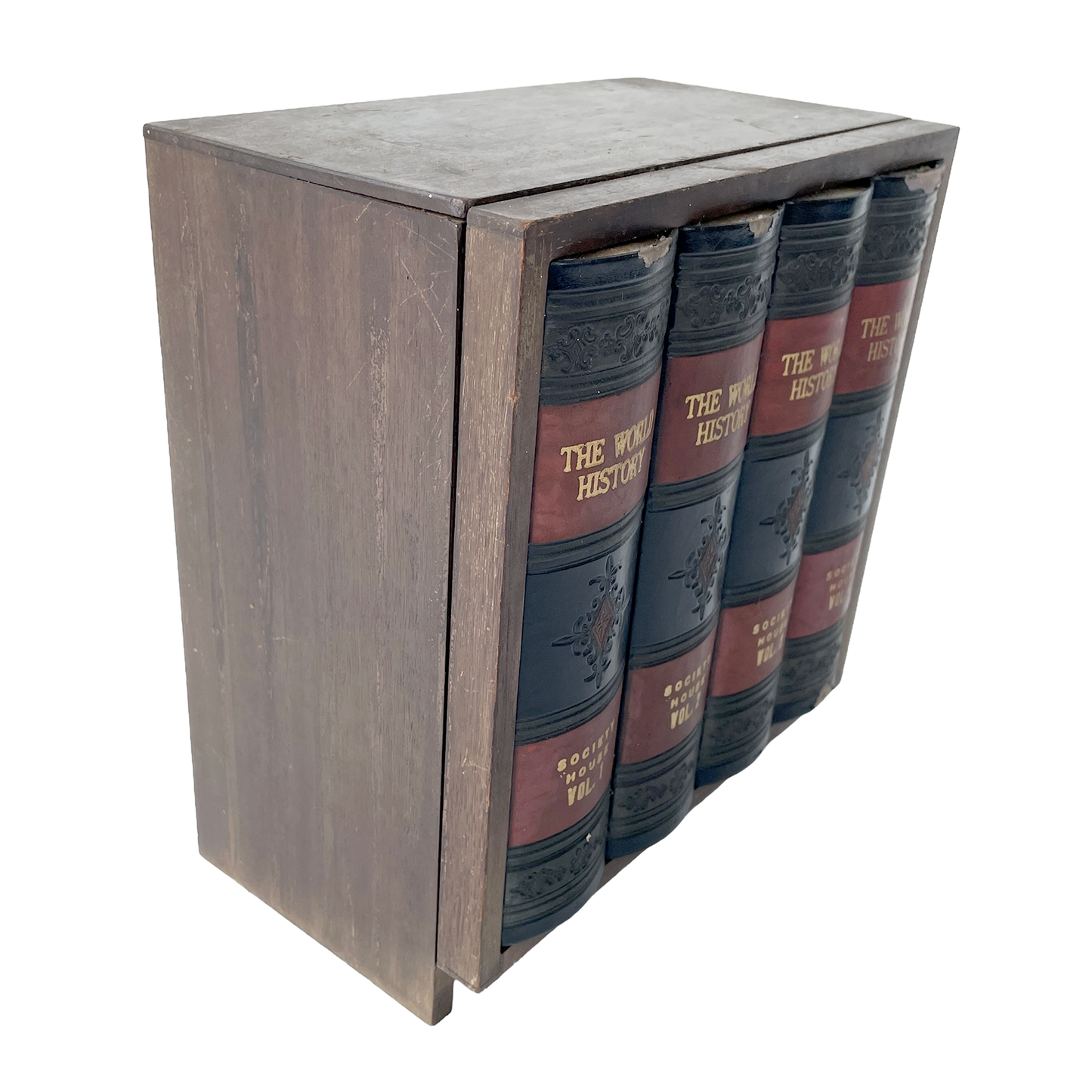 Vintage Secret Faux Book Bookshelf
