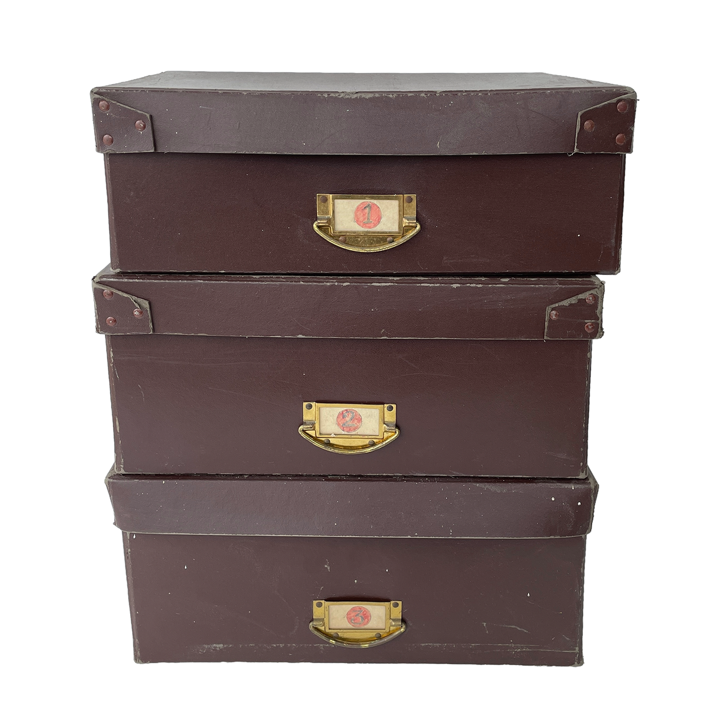 Set of Three 1950s Haberdashery Shop Boxes
