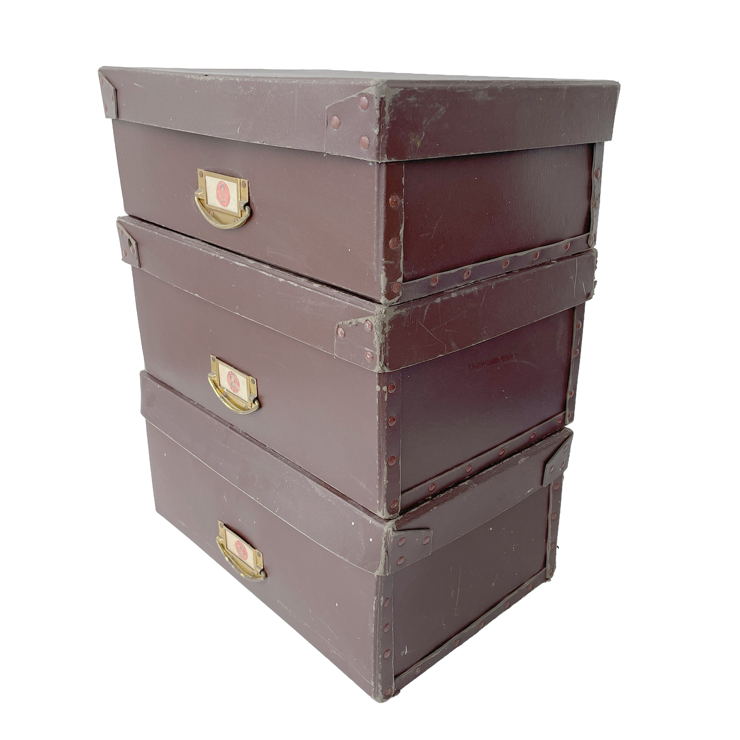 Set of Three 1950s Haberdashery Shop Boxes