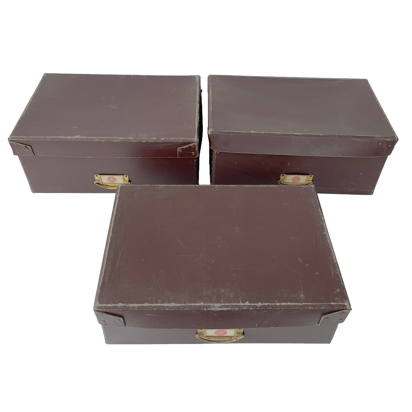 Set of Three 1950s Haberdashery Shop Boxes