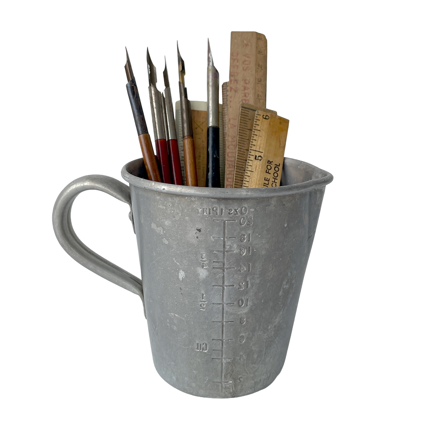 Vintage Aluminium Measuring Jug