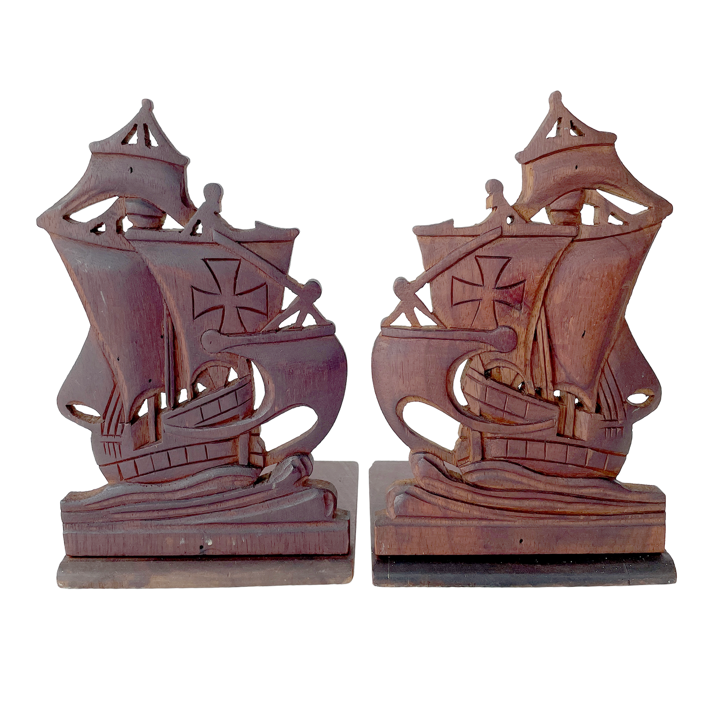 1930s Ship Bookends