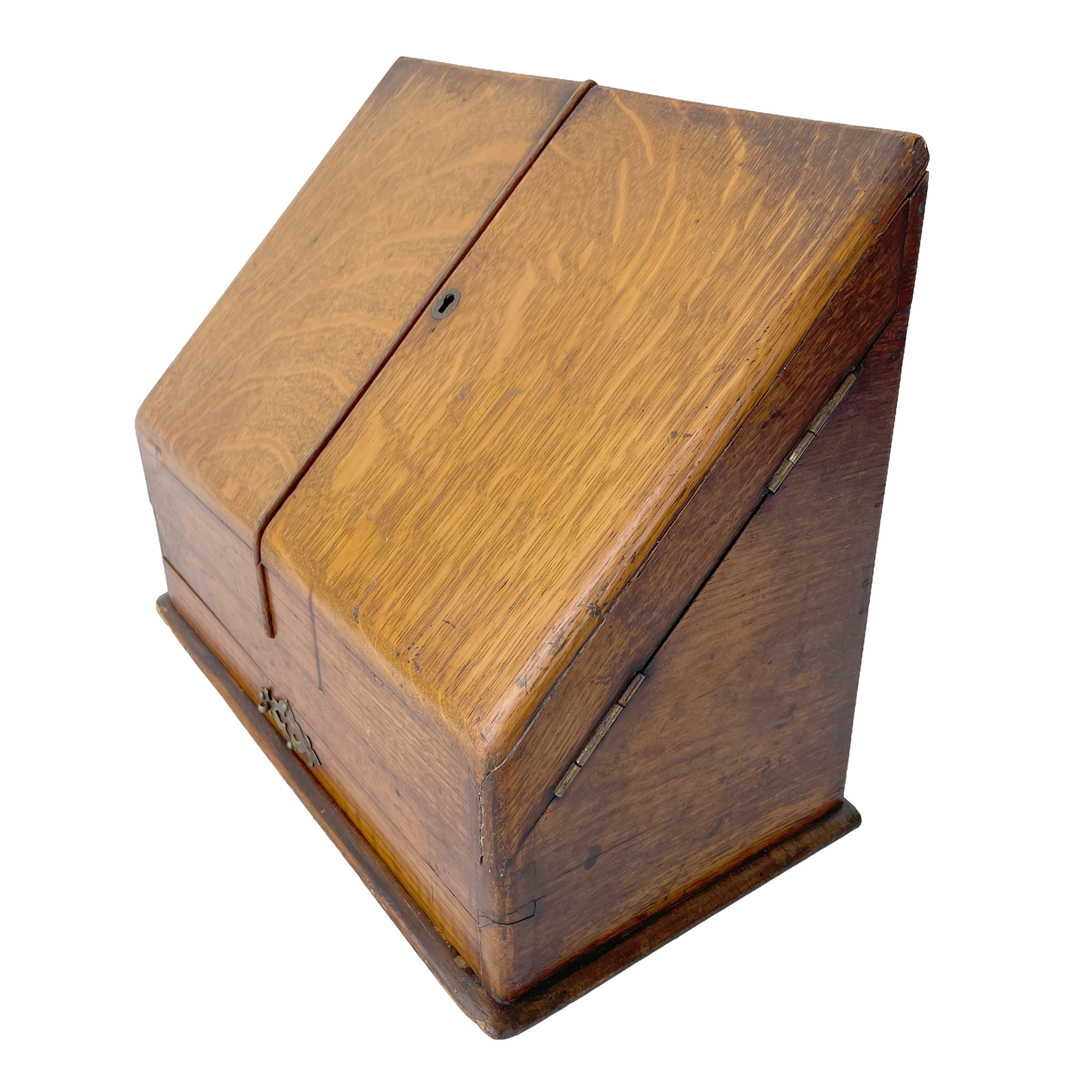 Fantastic Early 20th Century Solid Oak Stationery Cabinet