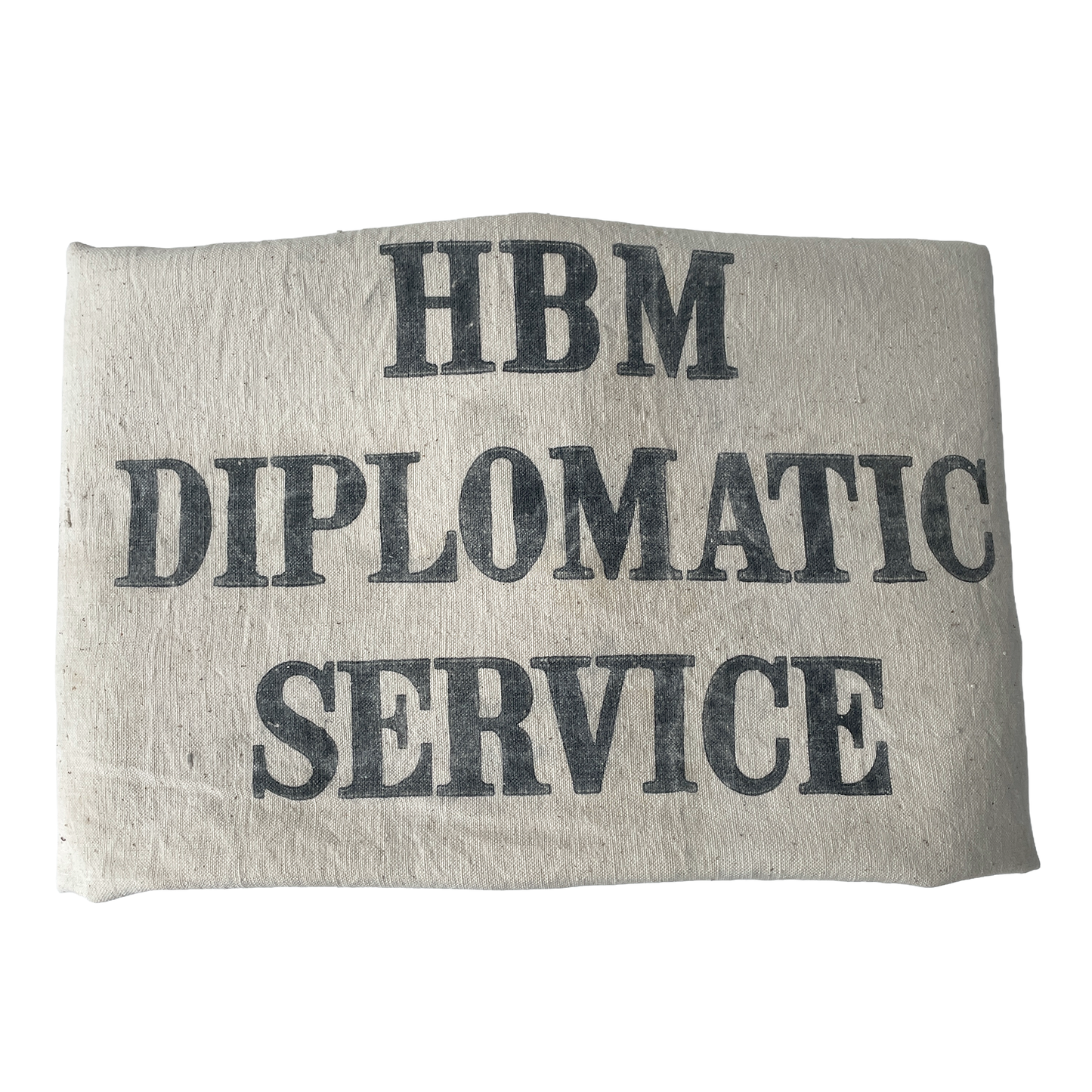 Huge 1950s Canvas Diplomatic Bag