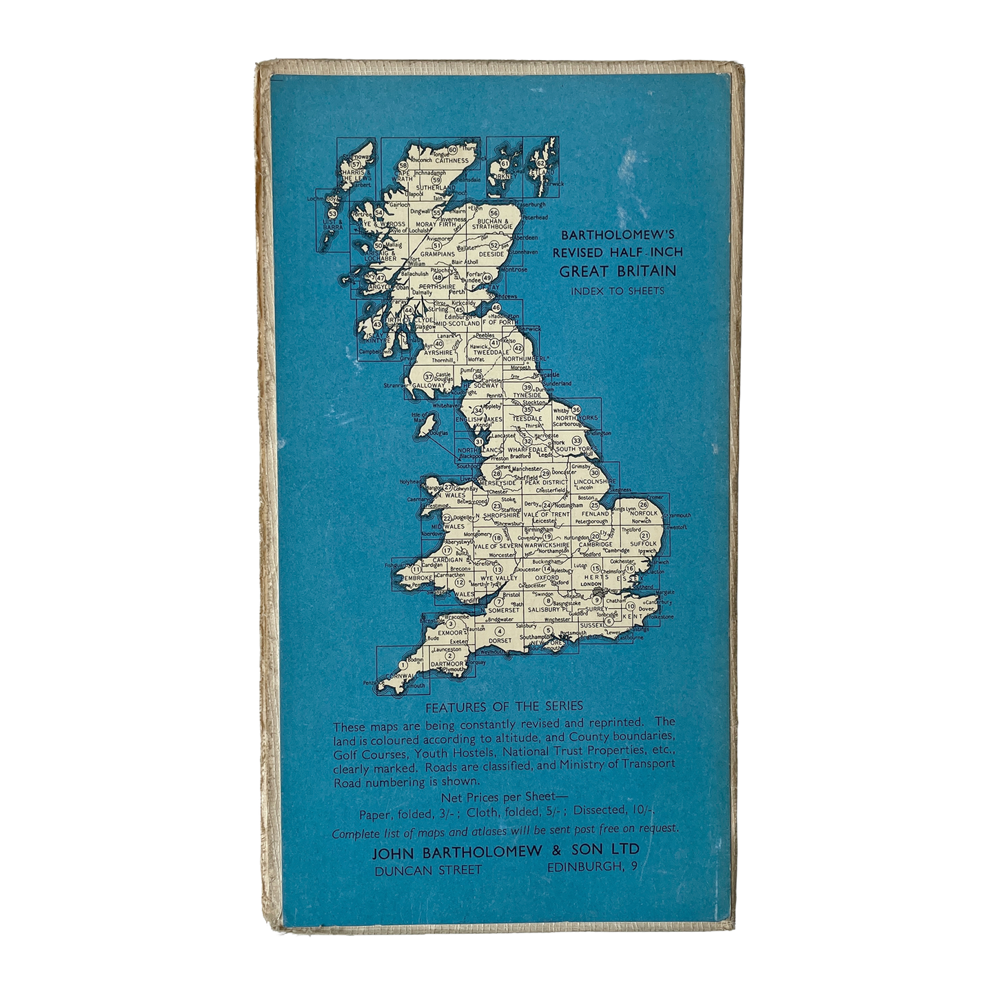 1956 Map of Kent
