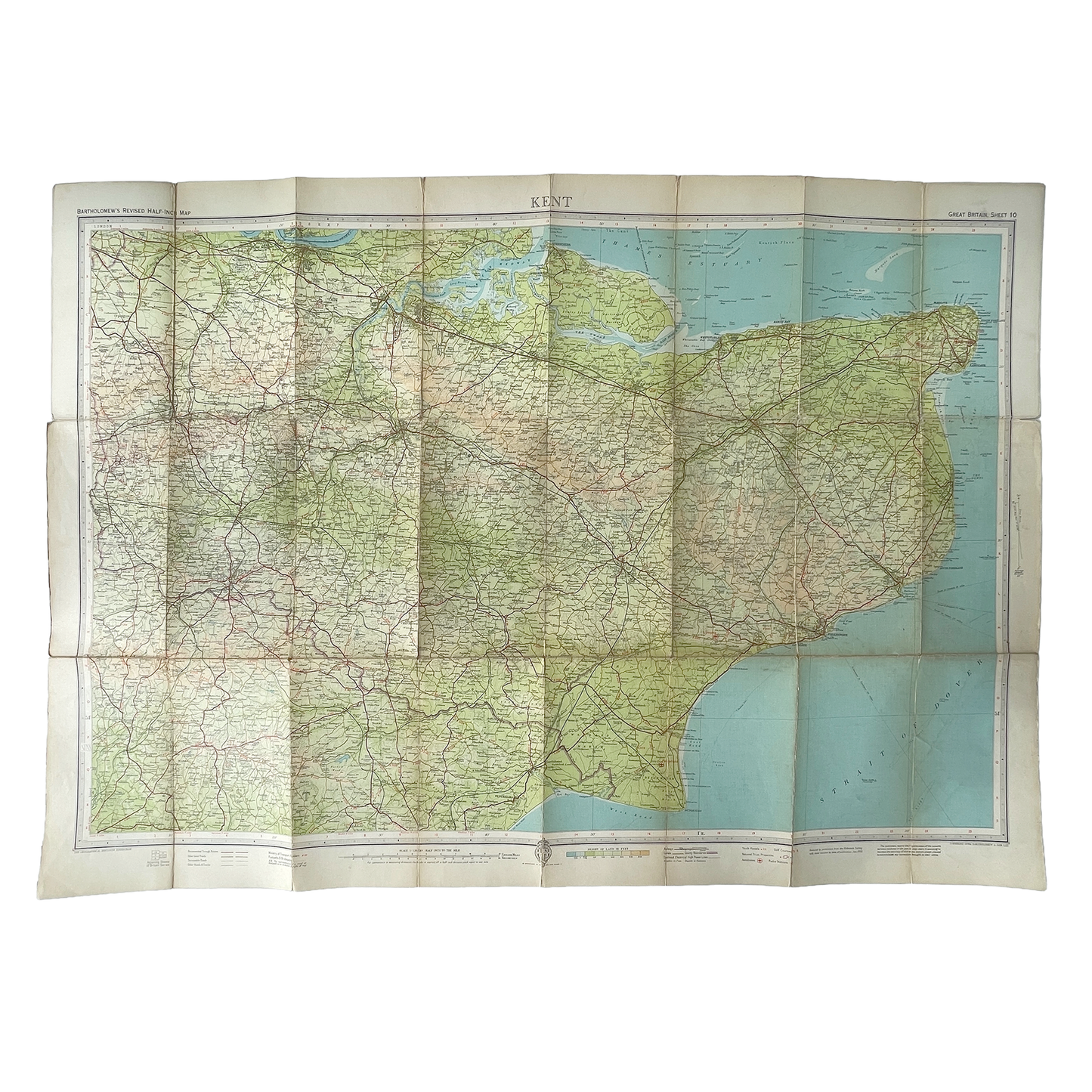 1956 Map of Kent