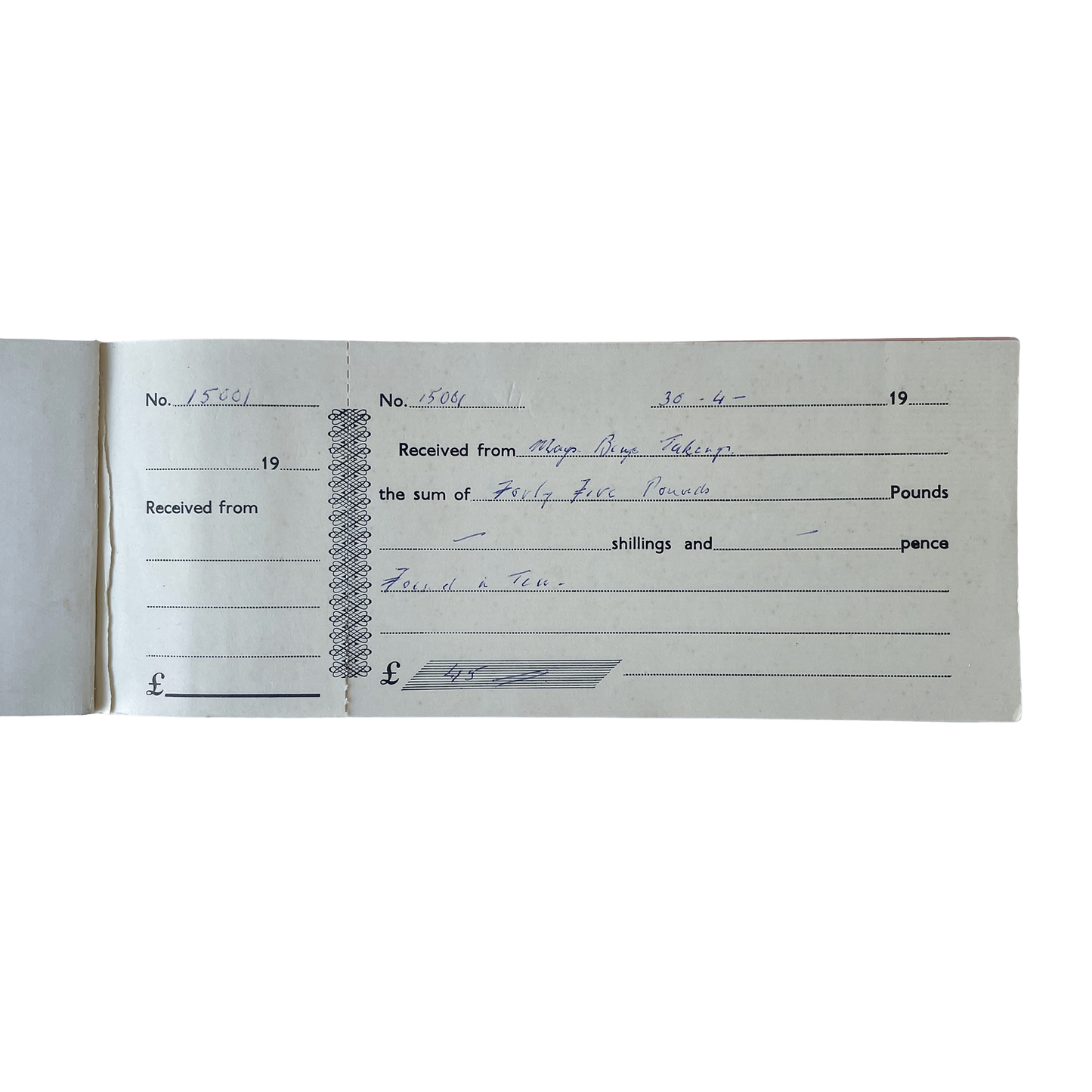 1930s Receipt Book